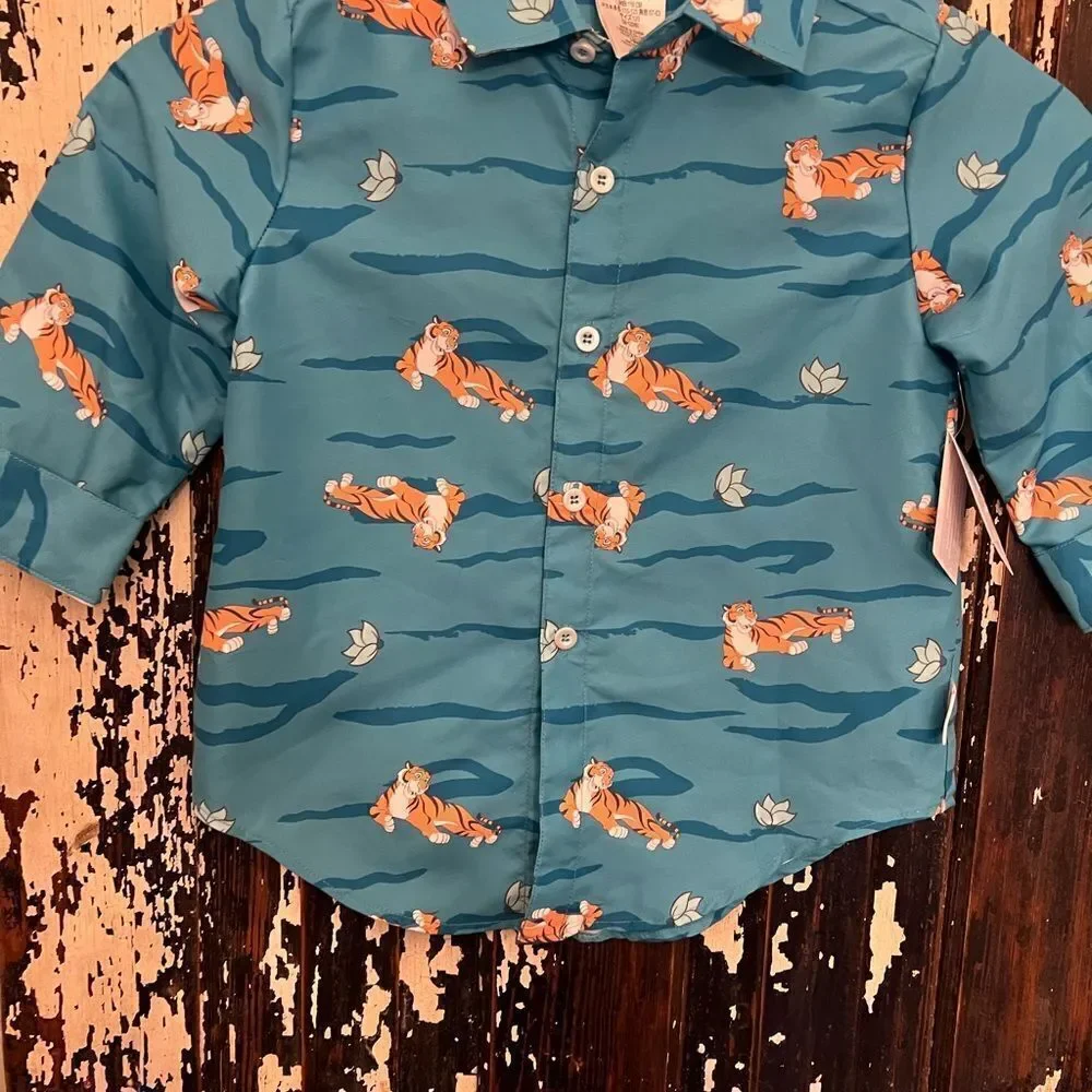 NWT Disney ily 4EVER Tiger Shirt Set for Girls Inspired by Jasmine, Aladdin. 5/6